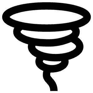 Tornado Weather Icon from Atlas Line Set