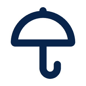 Umbrella Line Icon from Mingcute Line Set