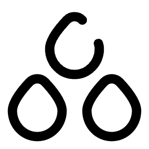 Waterdrops Icon from Solar Broken Set