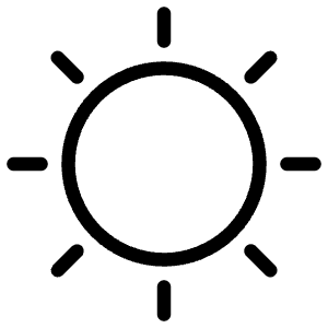 Weather Sun Icon from Ultimate Light - Free Set