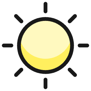 Weather Sun Icon from Ultimate Colors - Free Set