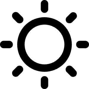 Weather Sun Icon from Ultimate Bold - Free Set