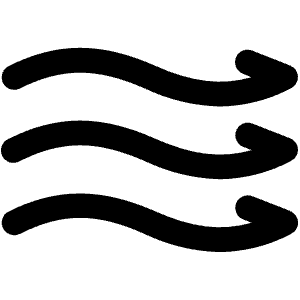 Weather Wind Flow 6 Icon from Ultimate Bold - Free Set