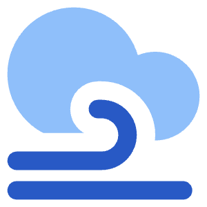 Wind Cloud Icon from Core Flat Set