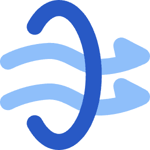 Wind Flow 3 Icon from Core Flat Set