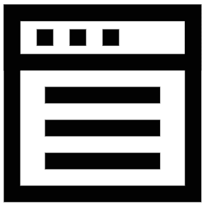 Blog Website Icon from Atlas Line Set