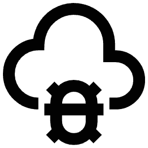 Bug Cloud Icon from Atlas Line Set