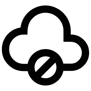 Cloud Block Icon from Atlas Line Set