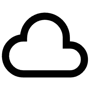 Cloud Database Icon from Atlas Line Set