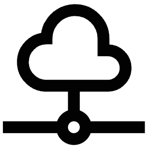 Cloud Network Icon from Atlas Line Set