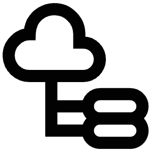 Cloud Transfer Icon from Atlas Line Set