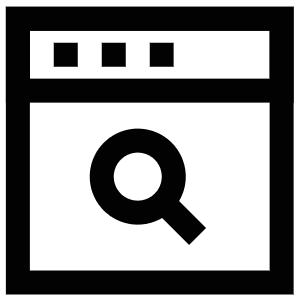 Magnifying Glass Website Icon from Atlas Line Set