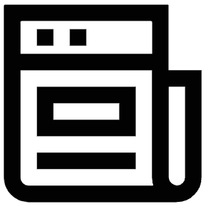 Newspaper Article Icon from Atlas Line Set
