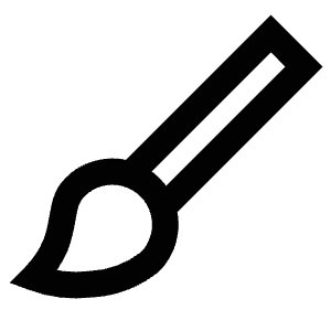 Paintbrush Icon from Atlas Line Set