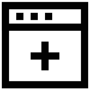 Plus Website Icon from Atlas Line Set
