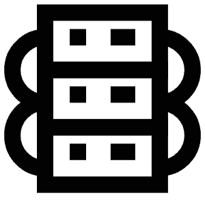 Server Interconnection Icon from Atlas Line Set