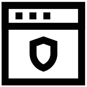 Shield Website Icon from Atlas Line Set