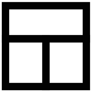 Top Vertical Layout Icon from Atlas Line Set