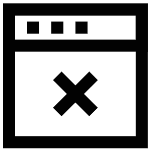 Xmark Website Icon from Atlas Line Set