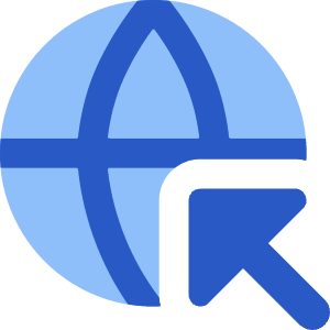 Globe Browser Click Captive Portal Icon from Core Flat Set