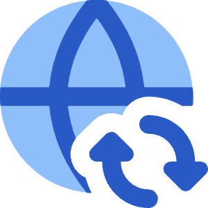 Globe Website Sync Icon from Core Flat Set