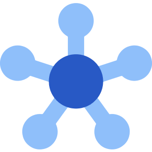 Hub Integration Connection Icon from Core Flat Set
