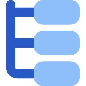 Web Hierarchy Icon from Core Flat Set