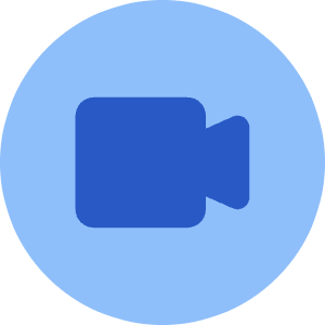 Webcam Video Circle Icon from Core Flat Set