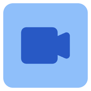 Webcam Video Square Icon from Core Flat Set