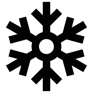 Cold Snowflake Icon from Atlas Line Set