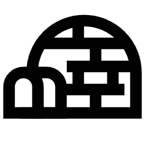 Igloo Icon from Atlas Line Set