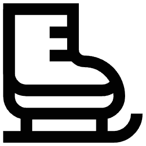 Snow Skate Icon from Atlas Line Set