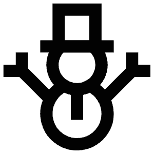 Snowman Hat Icon from Atlas Line Set