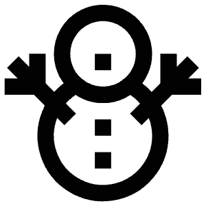 Snowman Icon from Atlas Line Set