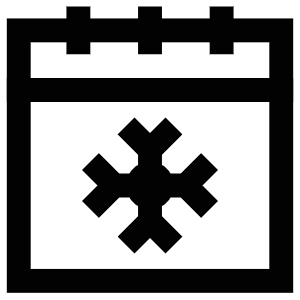 Winter Calendar Icon from Atlas Line Set