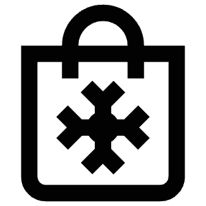 Winter Shopping Bag Icon from Atlas Line Set