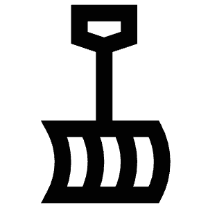 Winter Shovel Icon from Atlas Line Set