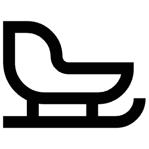 Winter Sleigh Icon from Atlas Line Set