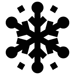 Winter Snow Icon from Atlas Line Set