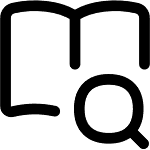Definition Search Book Icon from Flex Line - Free Set