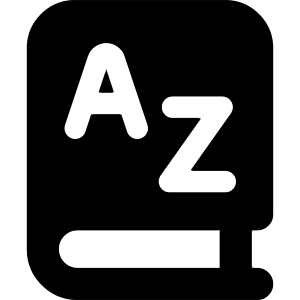 Dictionary Language Book Icon from Core Solid - Free Set