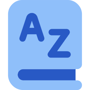 Dictionary Language Book Icon from Core Flat - Free Set