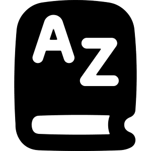 Dictionary Language Book Icon from Flex Solid - Free Set
