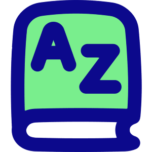 Dictionary Language Book Icon from Flex Pop - Free Set