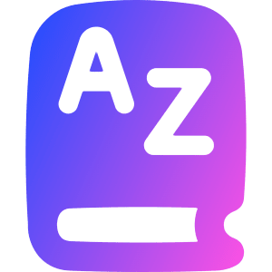 Dictionary Language Book Icon from Flex Gradient - Free Set