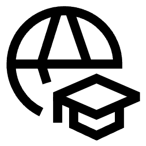 Global Learning Icon from Sharp Line - Free Set