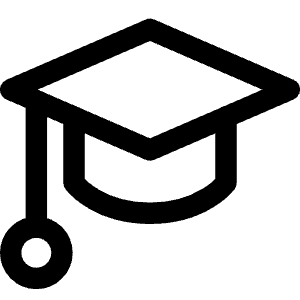 Graduation Cap Icon from Core Line - Free Set