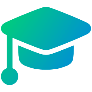 Graduation Cap Icon from Plump Gradient - Free Set