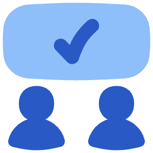 Group Meeting Approval Icon from Flex Flat - Free Set