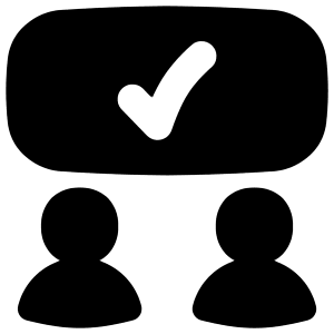 Group Meeting Approval Icon from Flex Solid - Free Set